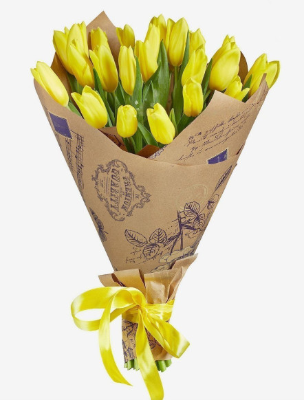 30 sárga tulipán